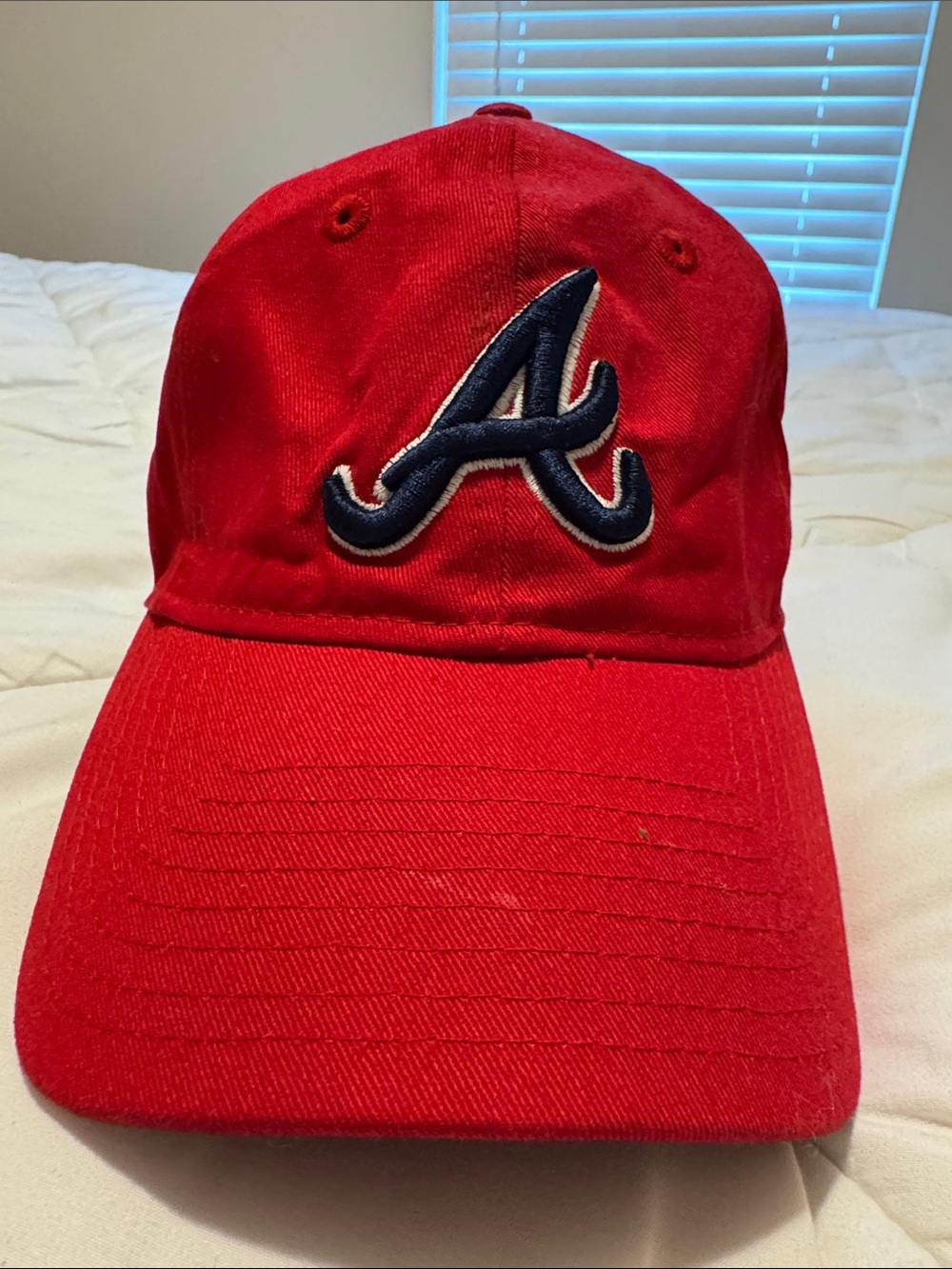 Atlanta Braves Red Baseball Cap with Navy 'A' Logo